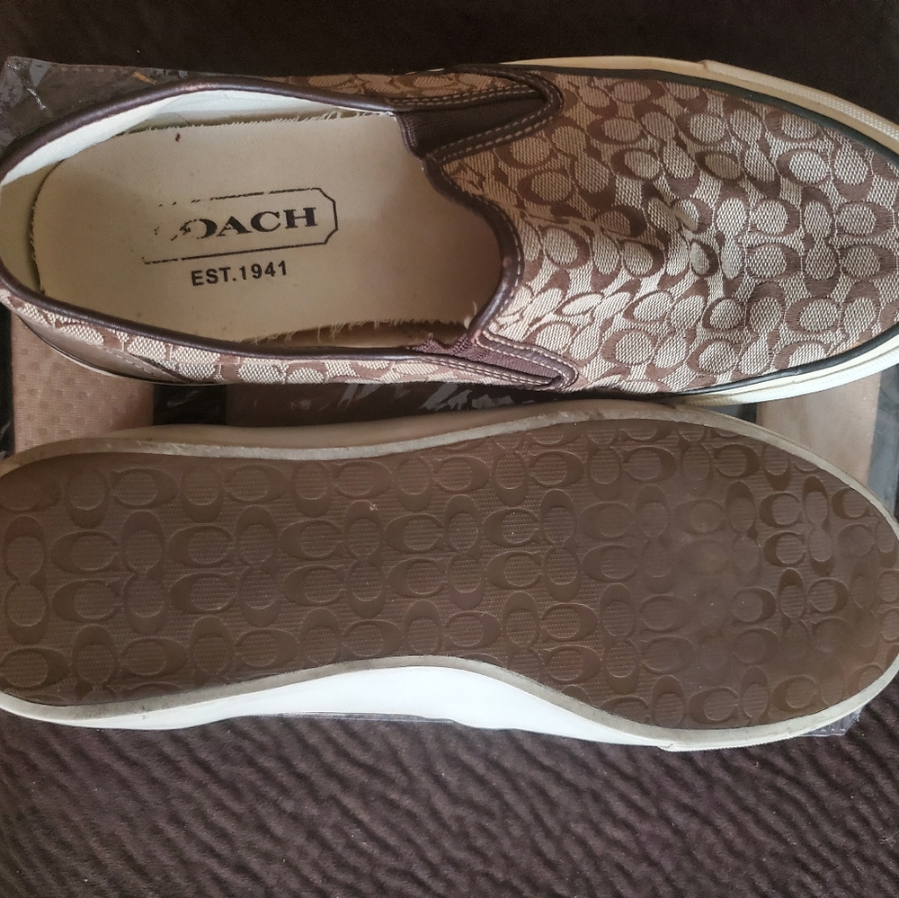 Men's Coach slip on shoes
